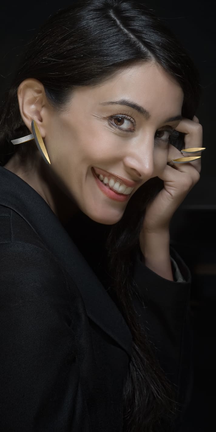 Ring und Ohrring aus Gold