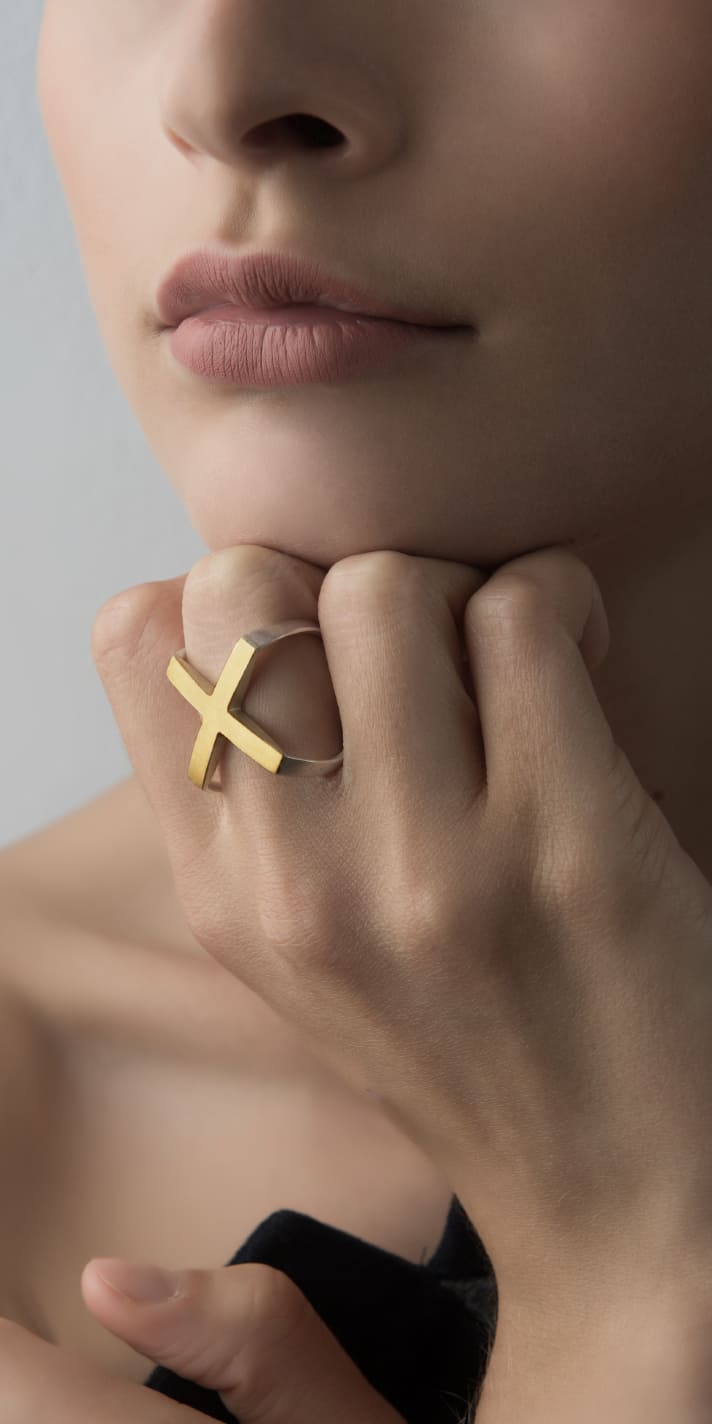 Einzigartiger Goldring